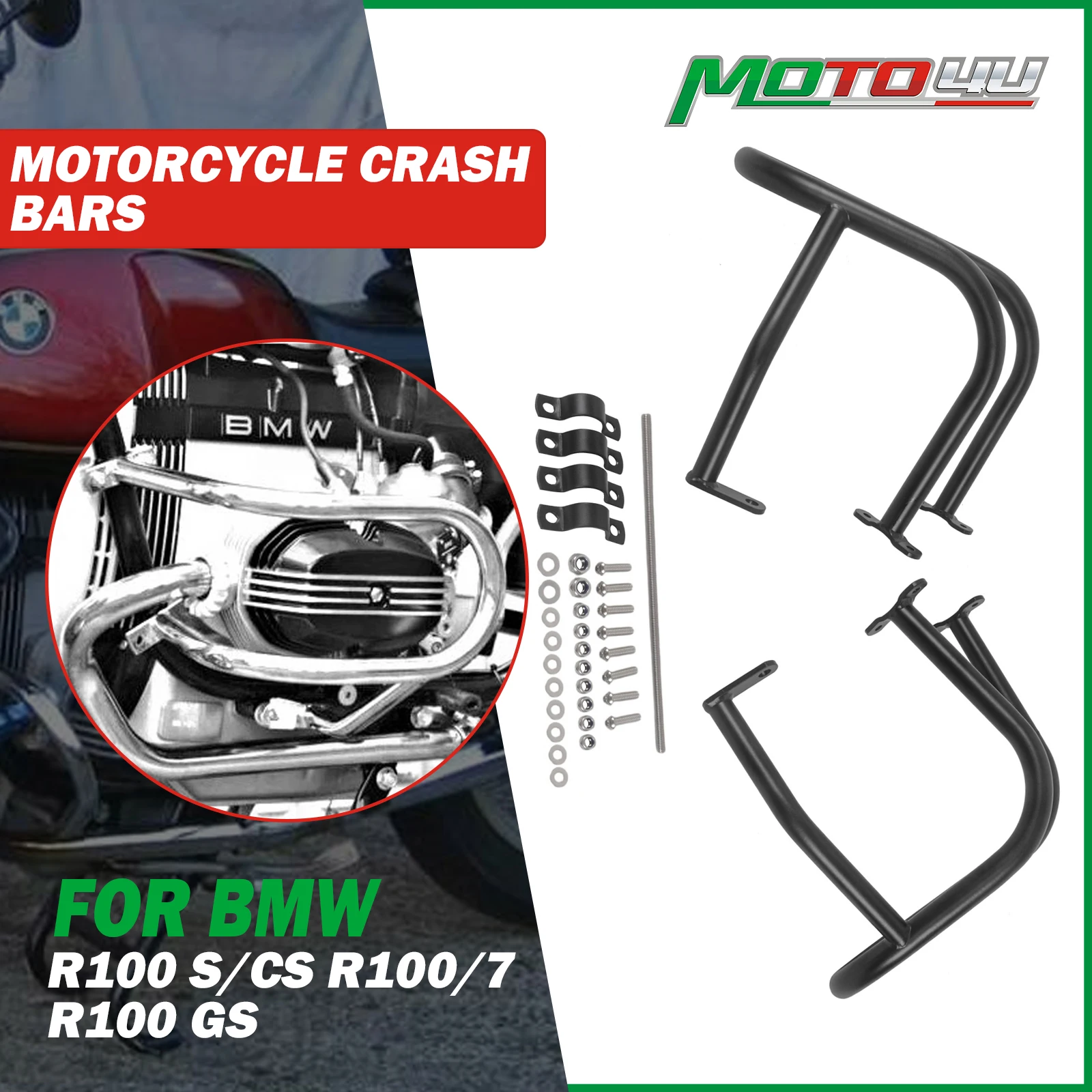 For BMW R50 R60 R75 R90 R90S Cafe Racer Motorcycle Bumper Bar Frame ...