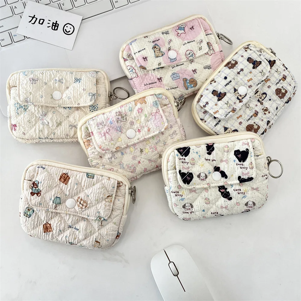 Cute Cartoon Small Travel Cosmetic Lipstick Earphone Card Portable Storage Bag Purse Women Gift Pouch In Make up Bags Organizer