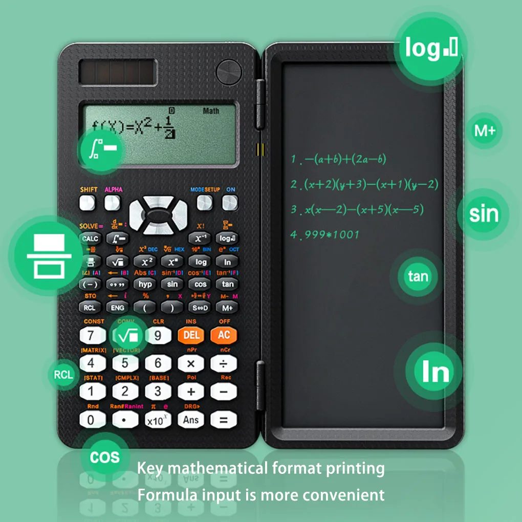 Scientific Calculator Notepad Professional Portable Calculating Device
