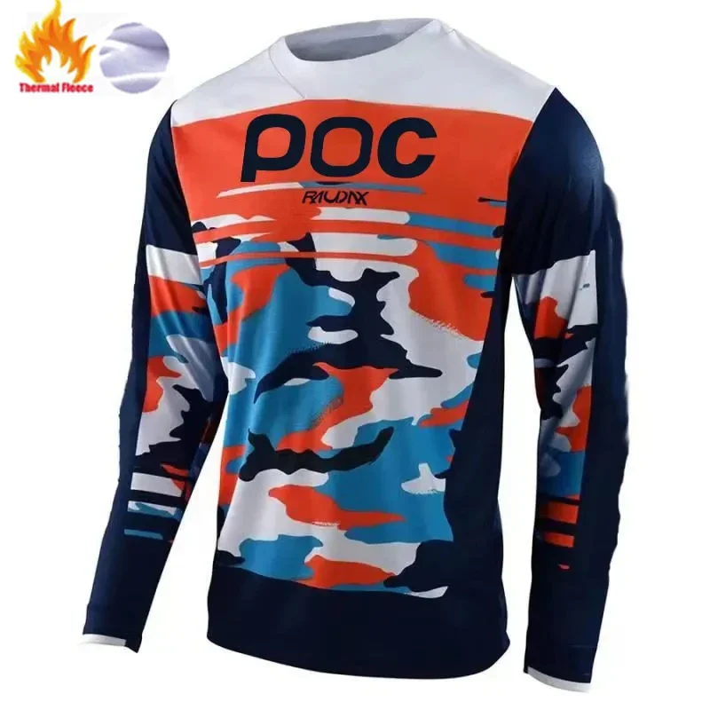 thumbnail image 1 of RAUDAX POC - Camisetas de manga larga para motocross, descenso, montaña, ciclismo, MTB, todoterreno, DH, motocicleta, motocross, cálidas, de invierno, 1 of 5