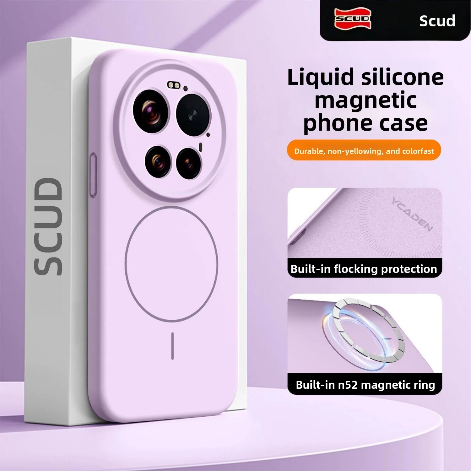 Enhanced Liquid Silicone Magnetic Wireless Charging Case Cover