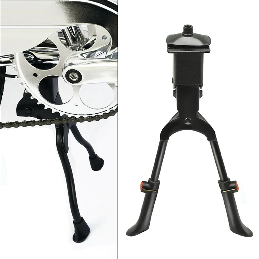 

Bike Center Mount Kickstand Double Leg Bicycle Stand Kick Kickstand Parking Rack Mountain Bike Side Support