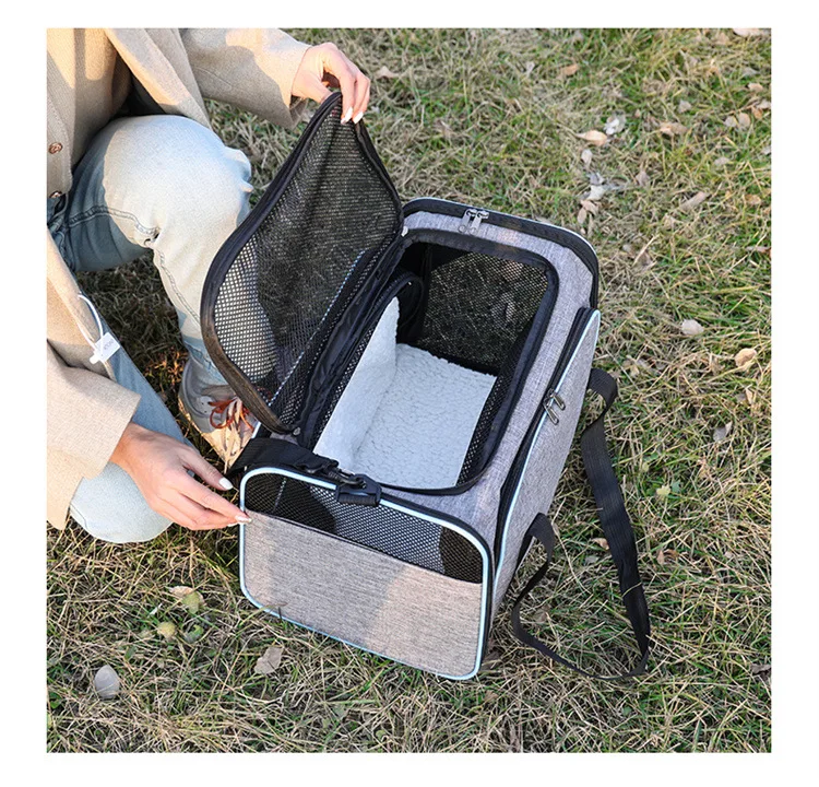 Title 4, Expandable Dog Cat Carrier Bag Airline Approved...