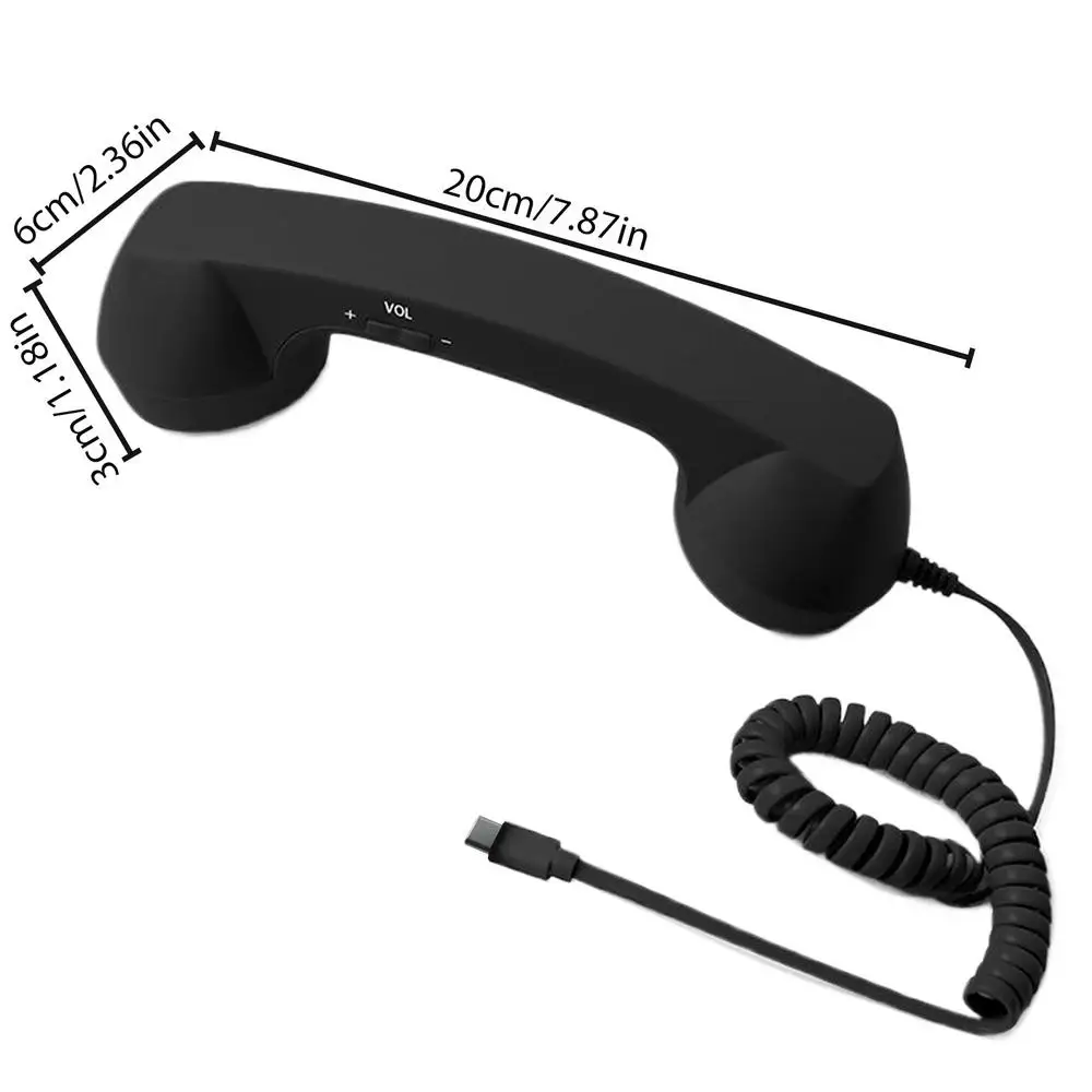 Telefoonhoorn kabel RJ10 - Type: 4-aderig plat gekruld Aansluiting 1