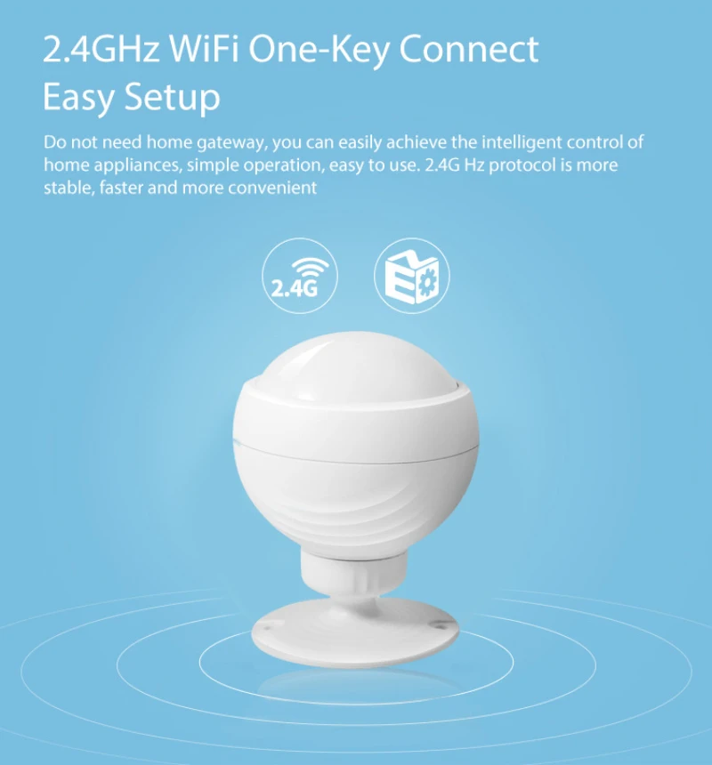 

Смарт-датчик движения CORUI Tuya с Wi-Fi и ИК-датчиком движения