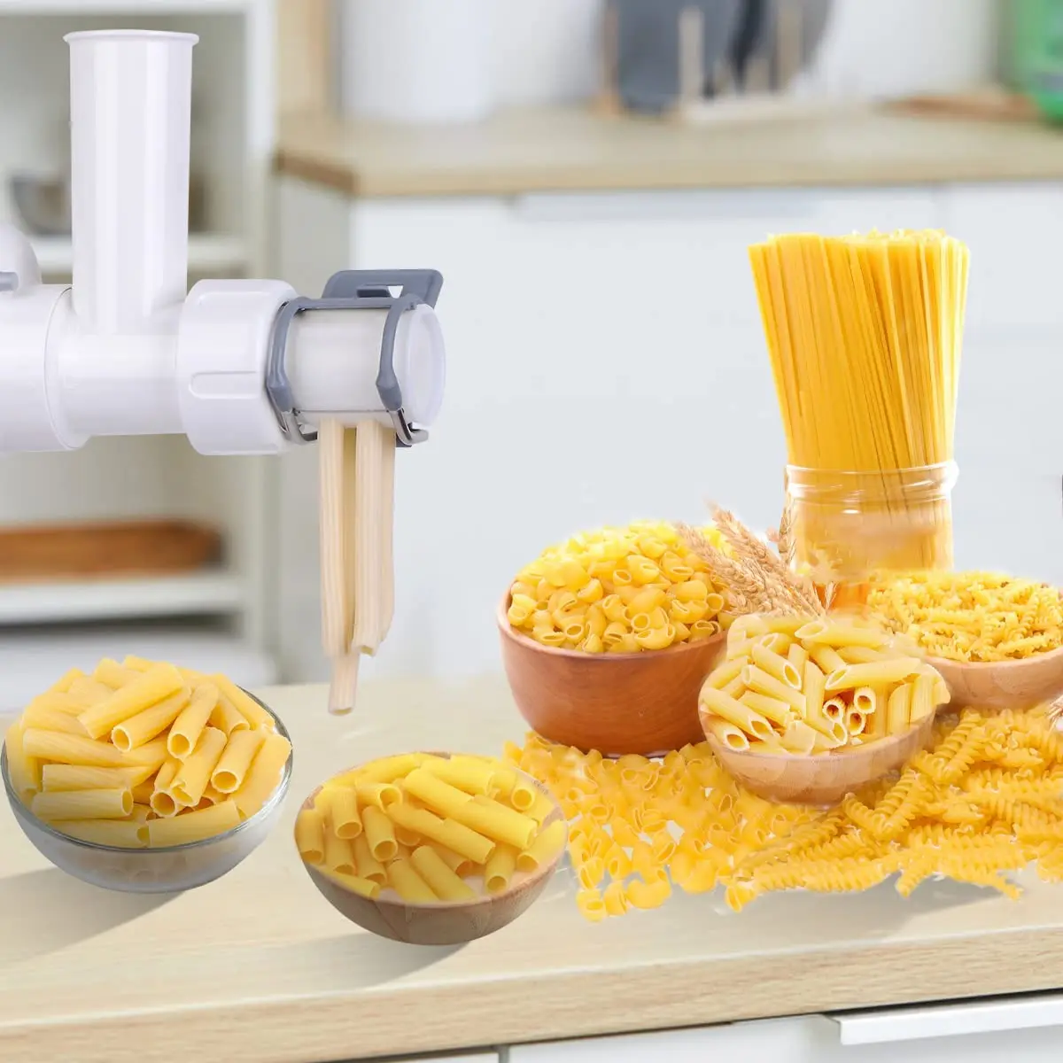 2023Pasta attachment for kitchenaid stand mixer with 6 Different Shapes of  Pasta Outlet, Durable pasta attachment for kitchenaid - AliExpress