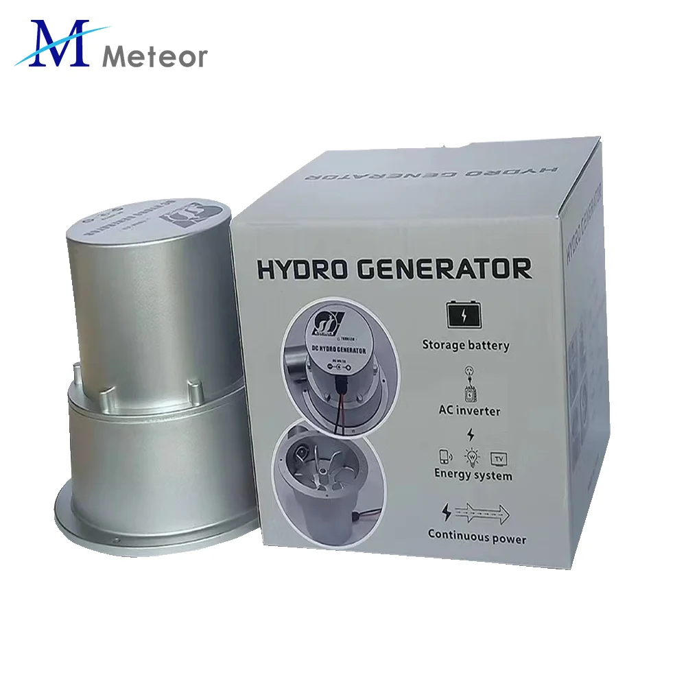 Hydraulic Generator 18V Water Flow Turbine Type Outdoor Household Small Hydroelectric Generator DC Permanent Magnet Brushless hydroelectric generator