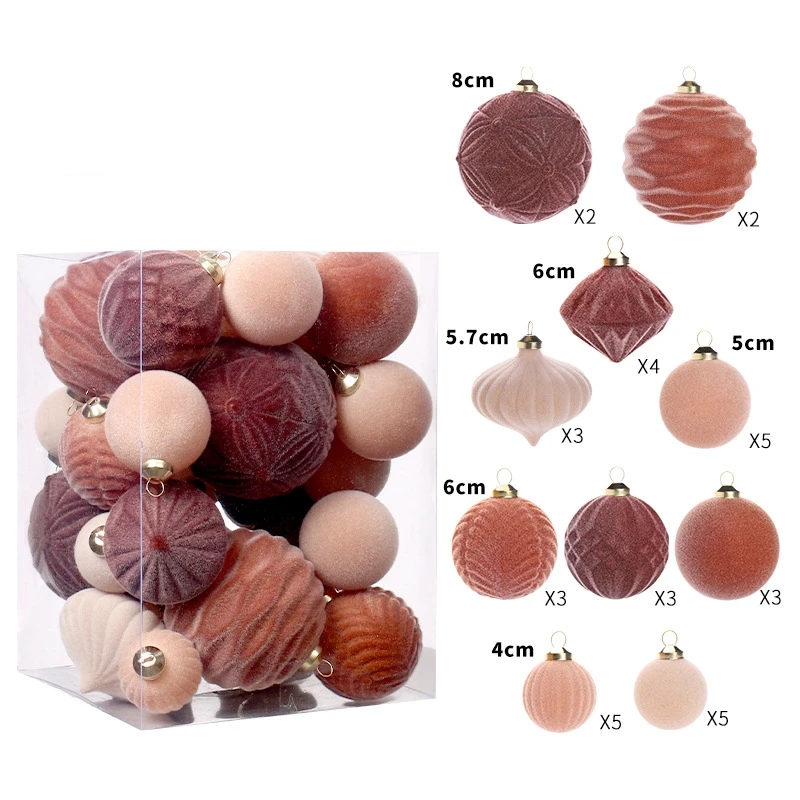 thumbnail image 1 of 35 bolas de terciopelo para Navidad, adornos colgantes para árbol de Navidad, bolas de terciopelo para decoración del hogar y fiestas de Navidad, 1 of 4
