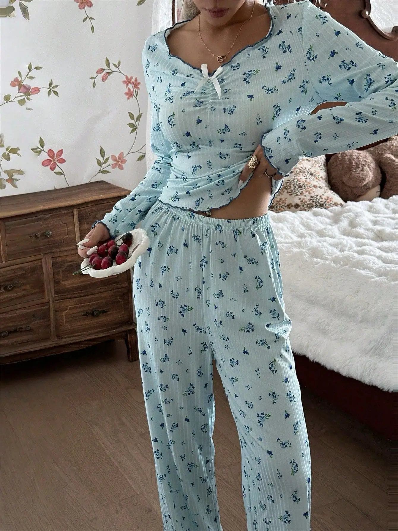 Pyjama Woman Pajamas Set Nightgown Women Sleepwear Women's Spring Suit Pajama Sets Woman Pyjamas Pyjama Femme Ensemble Nightie