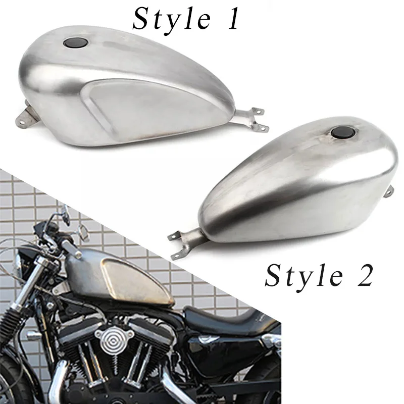 3,3 Gas Kraftstoff Tank Motorrad Benzin Stahl Tank Motorrad Öl Box Für  Harley Davidson Sportster XL883 1200 Vierzig-acht 2004-Up - AliExpress