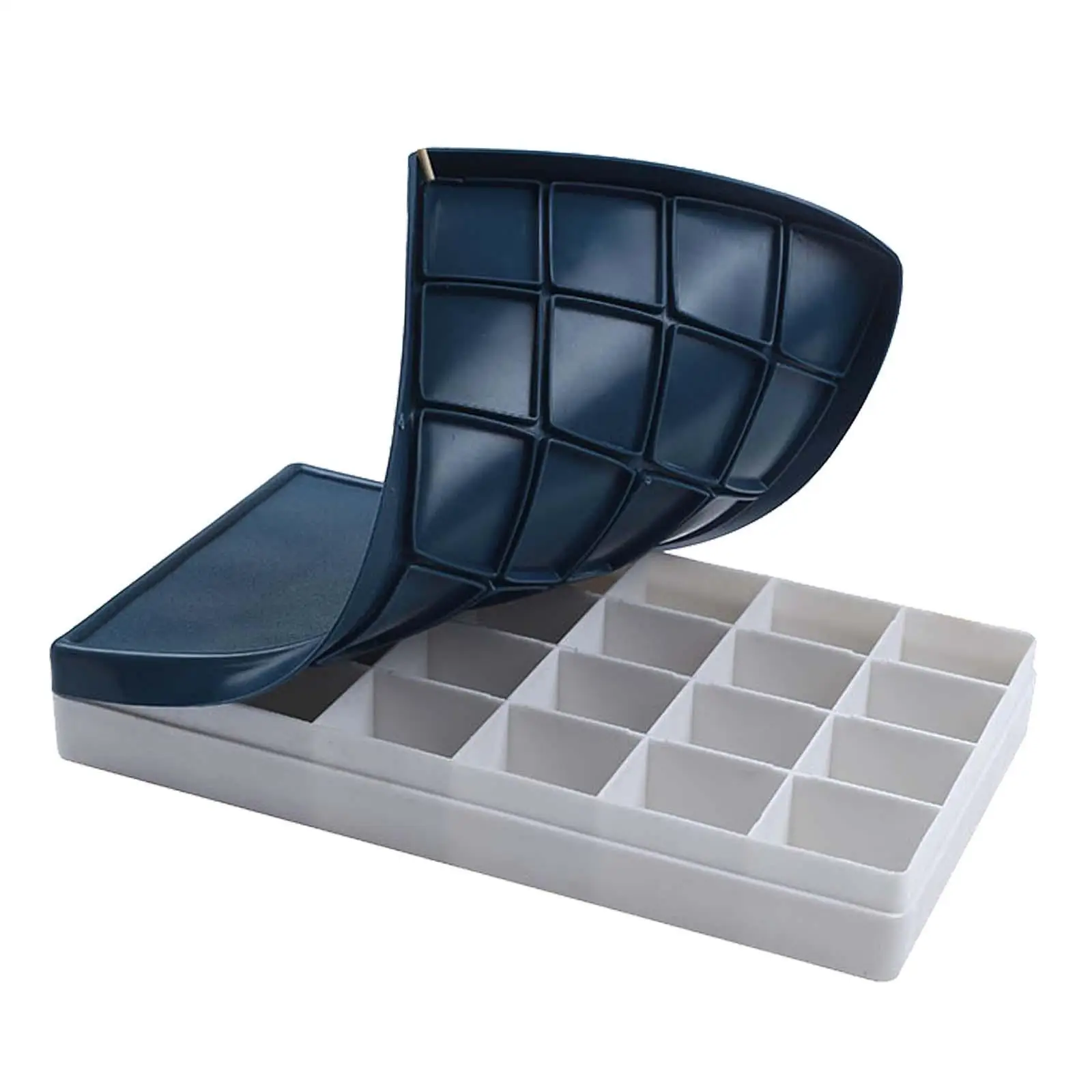 Watercolor Palette Painting Pallet 24 Wells Painting Palette with Lid Foldable Watercolor Paint Box for Oil Paint watercolor palette
