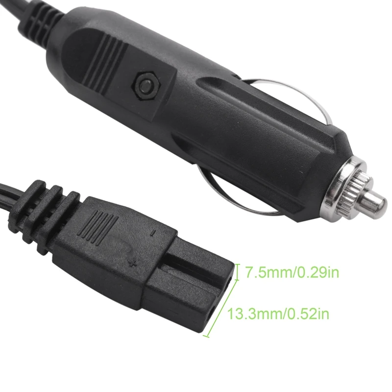 교체용 자동차 쿨러 박스, 냉장고 담배 라이터, 2 핀 충전기 케이블, 2X, 2M, 12V