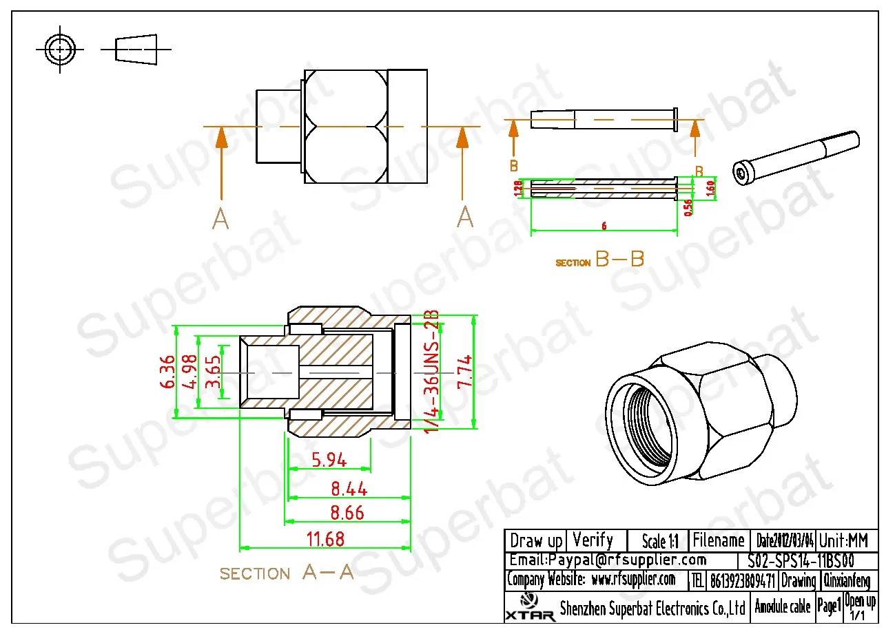 RF Coaxial Connectors for Semi Rigid Cable