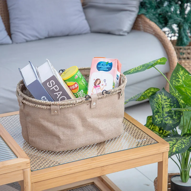 סל אחסון מתקפל לפיקניק ומחנאות, סל אחסון מבד לינן לארון בגדים במשרד, סל אחסון צעצועים לילדים