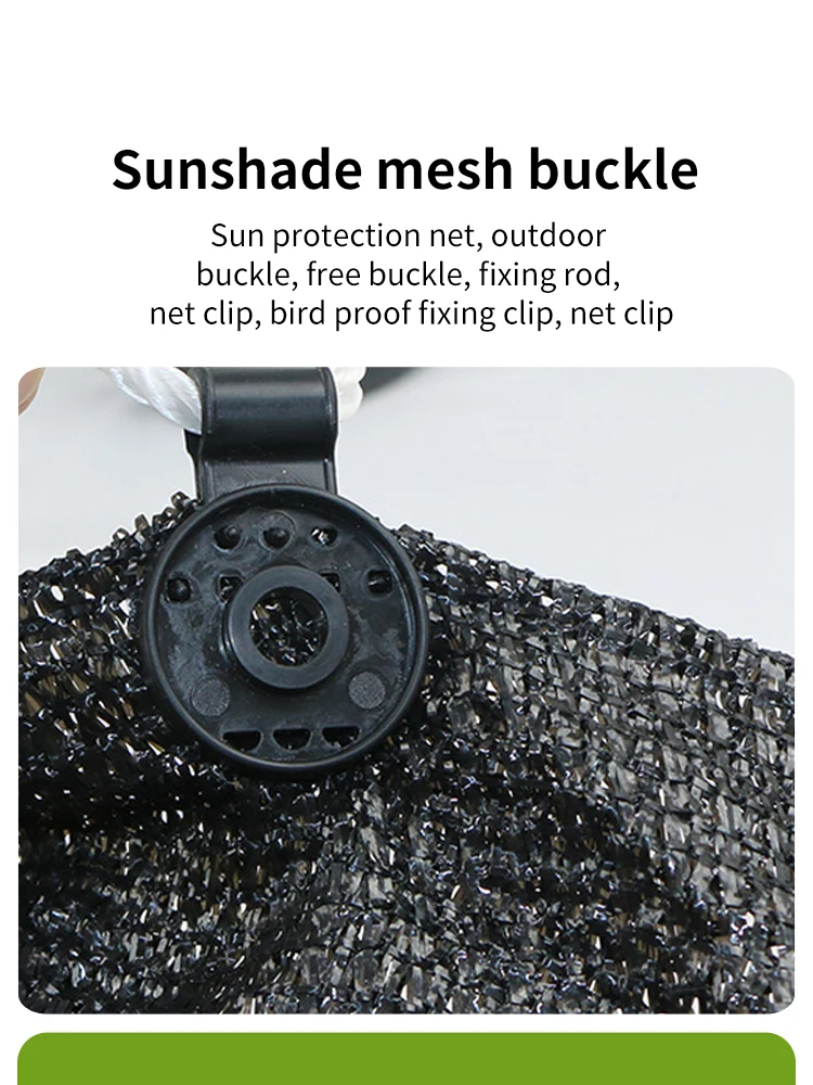 Description Picture 2 of item50Pcs Shade Cloth Clips Shade Fabric Clamps Grommets For Net Mesh Cover Sunblock Fabric In Garden Backyard Greenhouse Fixer