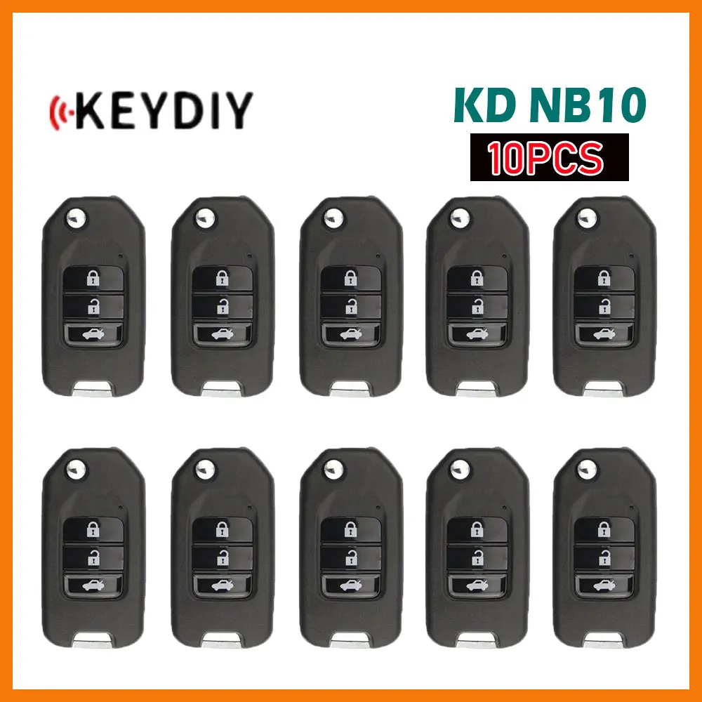 

10 шт. KEYDIY NB10 Многофункциональный дистанционный ключ для Honda NB10-2 NB10-3 NB10-4 KD-X2 Автомобильный Дистанционный ключ для KD900/Φ/KD мини-программатор ключей