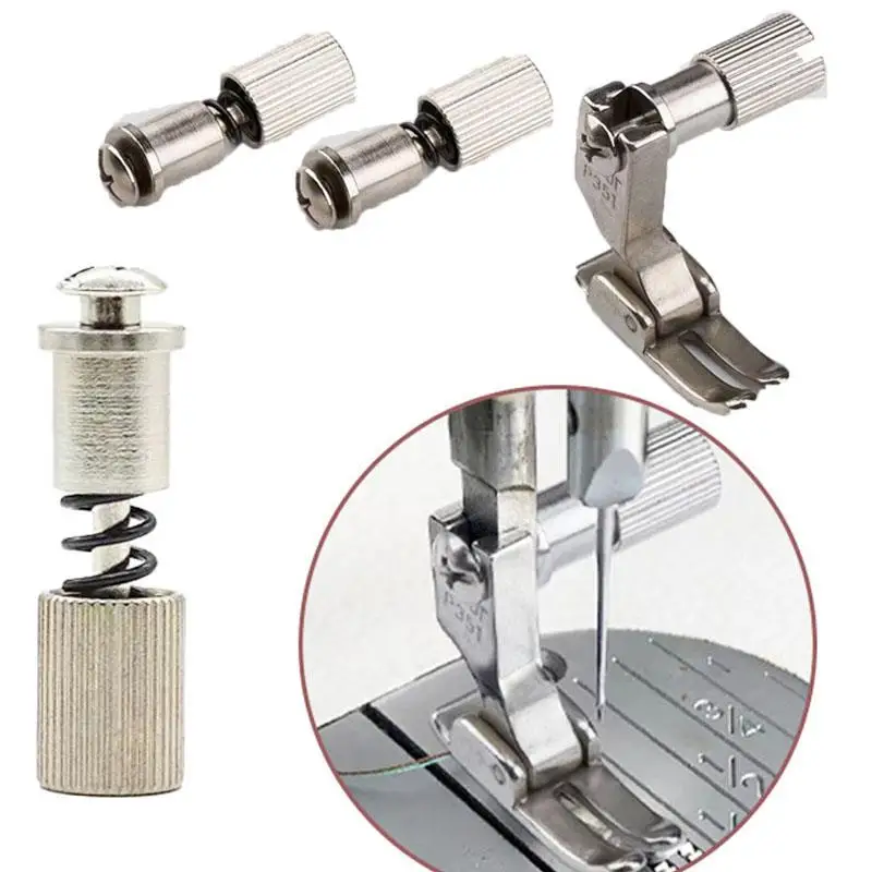 123PCSUniversalPresserFootChangeScrewQuickAuxiliaryUpper
