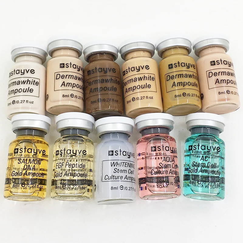 8ml Stayve BB Cream Glow Ampoule Starter Kit Niacinamide Sunscreen Foundation Cream Rejuvenation Essence Face Makeup Skin Care 6