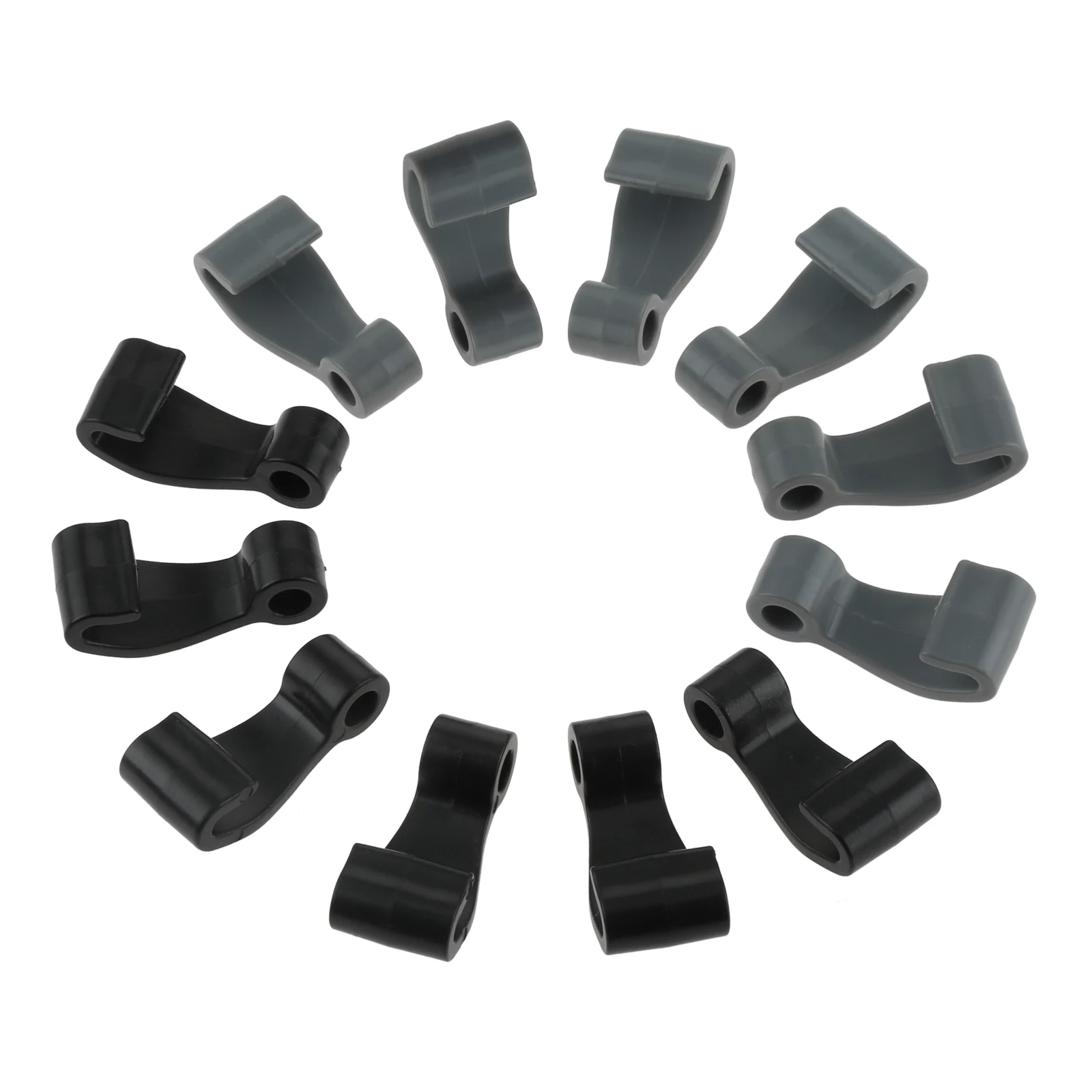 Lot De 6 Crochets En PVC Pour Bâche – Longueur 45 Mm, Trou 7 Mm – Antirouille, Pour Bateau Gonflable, Kayak, Couverture Piscine, Tente