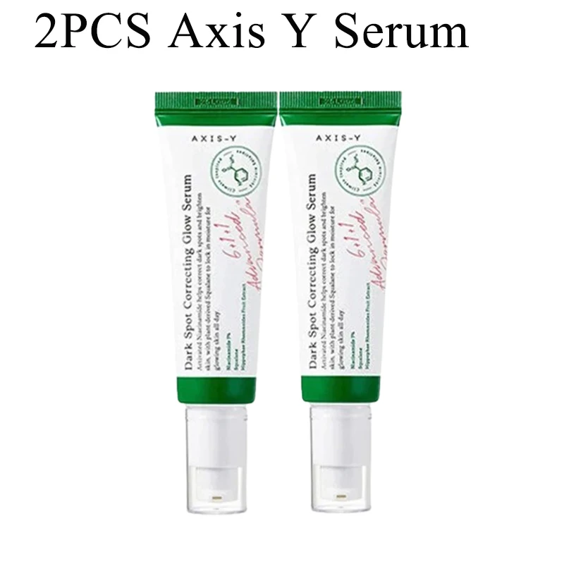 

2pcs Axis-Y Dark Spot Correcting Glow Serum Original Improves Dull Skin Face Brightening Serum Lightens Soothes Cosmetics