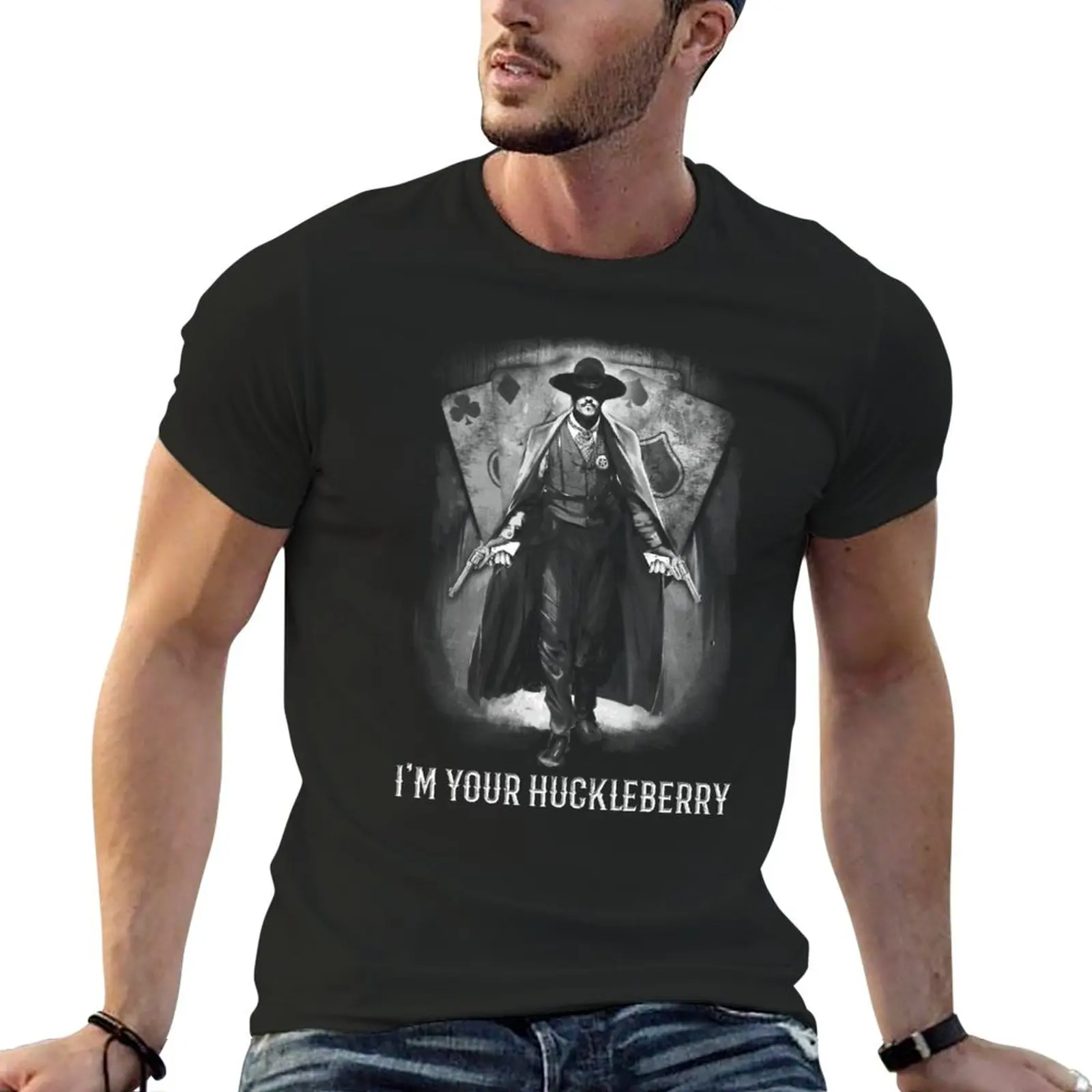 

New Doc Holliday Huckleberry Tombstone T-Shirt summer clothes sublime t shirt Aesthetic clothing mens cotton t shirts
