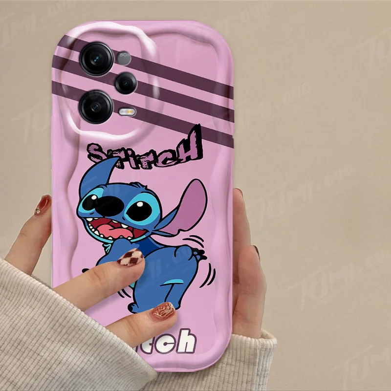 thumbnail image 1 of Cartoon Disney Stitch 3D Wave Case For Xiaomi Redmi Note 13 12 Pro Plus Turbo Speed 12S 12R 11 11S 10 10S 9S 7 8 9 Pro Max Cover, 1 of 5
