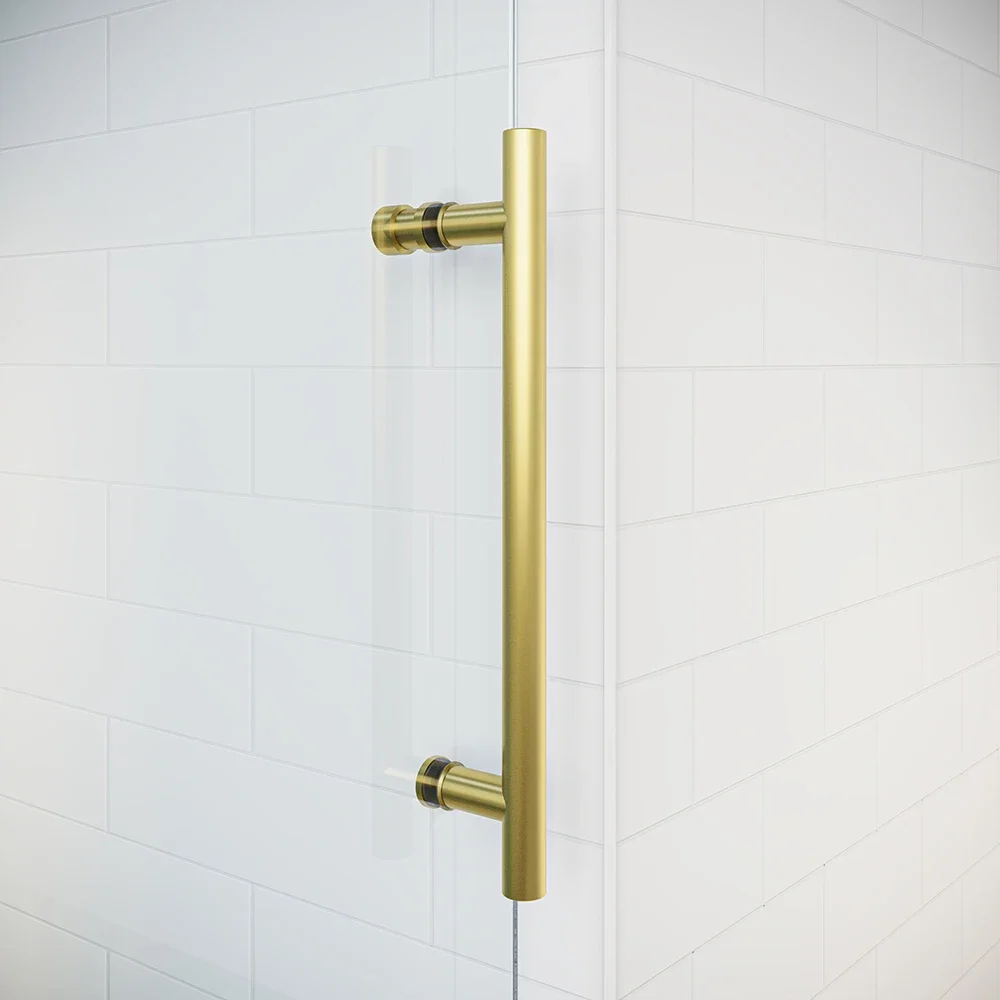 Bathroom Raindrop Bathtub Frameless Glass Sliding Shower Tub Door