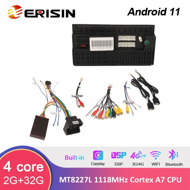 Erisin Android 12 Autoradio pour BMW Série 5 E39 E53 X5 M5 GPS Sat Nav  CarPlay Bluetooth A2DP WiFi 4G Dab+ RDS Mirror Link TPMS Amplificateur DSP  32GB : : High-Tech