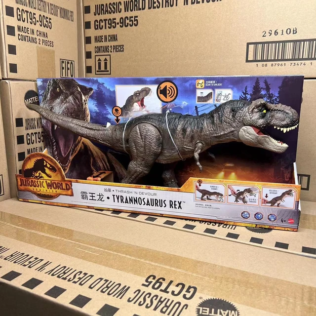 Jurassic World Figura Dinossauro T-Rex Bate e Devora