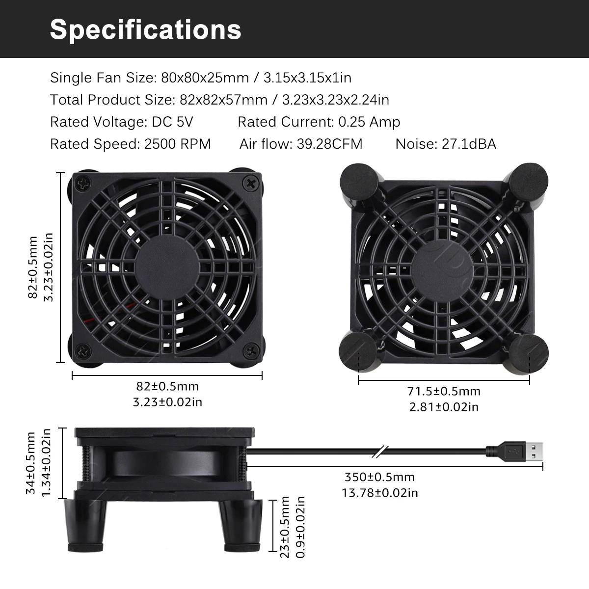 Gdstime 120MM USB Fan 140mm DIY Router Fan DC 5V Laptop Cooling Fan 92/80MM Fan Radiator Fan Ball TV Box Fan With Fan Controller