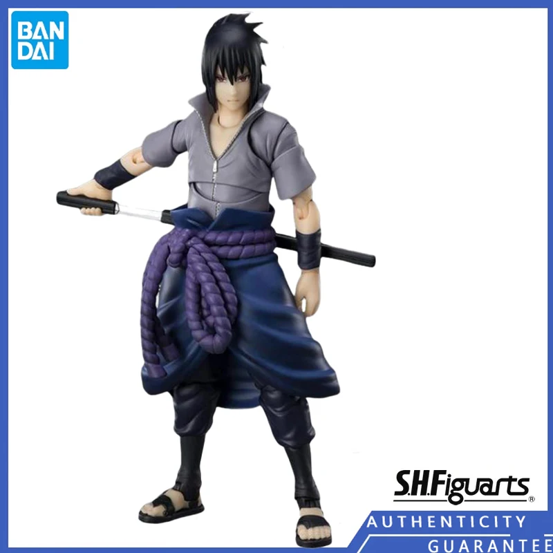 

[In stock] Bandai SHF 14.5CM Uchiha Sasuke Naruto Movable Anime Peripheral Garage Kit Model Toys Scenic Ornament Gift for Kids