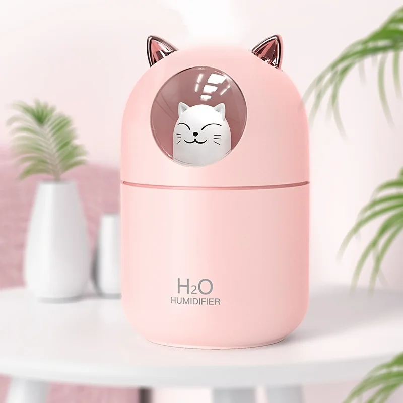 Mini USB Cat Humidifier on desk