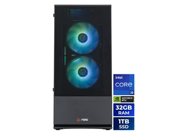 ABS Cyclone Aqua Prebuilt Gaming PC - Windows 11 - Intel Core i9-14900KF - GeForce RTX 5070 12GB - 32GB DDR4 3200 - 1TB M.2 SSD