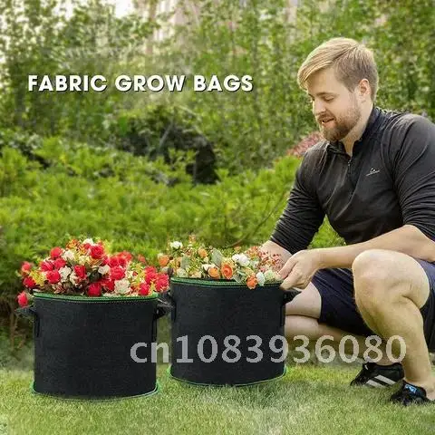 

2/3/5/7/10Gallon Planting Potato Tomato Fabric Container Vegetable Nursery Pots Bag Flower Plants Grow Bags Home Garden Decor