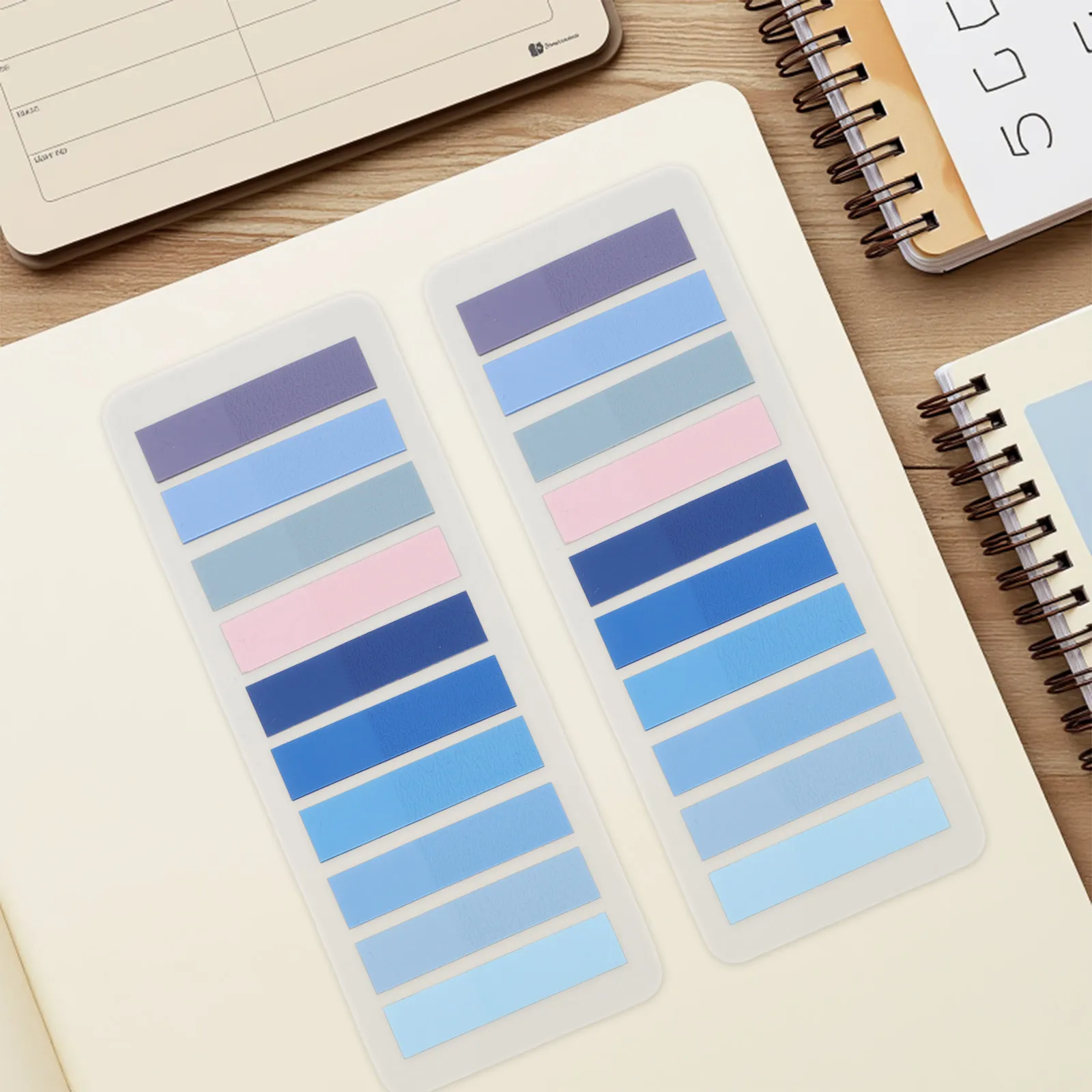 10개 패드 투명 인덱스 카드 포켓 라벨 홀더 자체 접착식 쓰기 가능 스티커 탭 문서용 다양한 색상의 페이지 마커