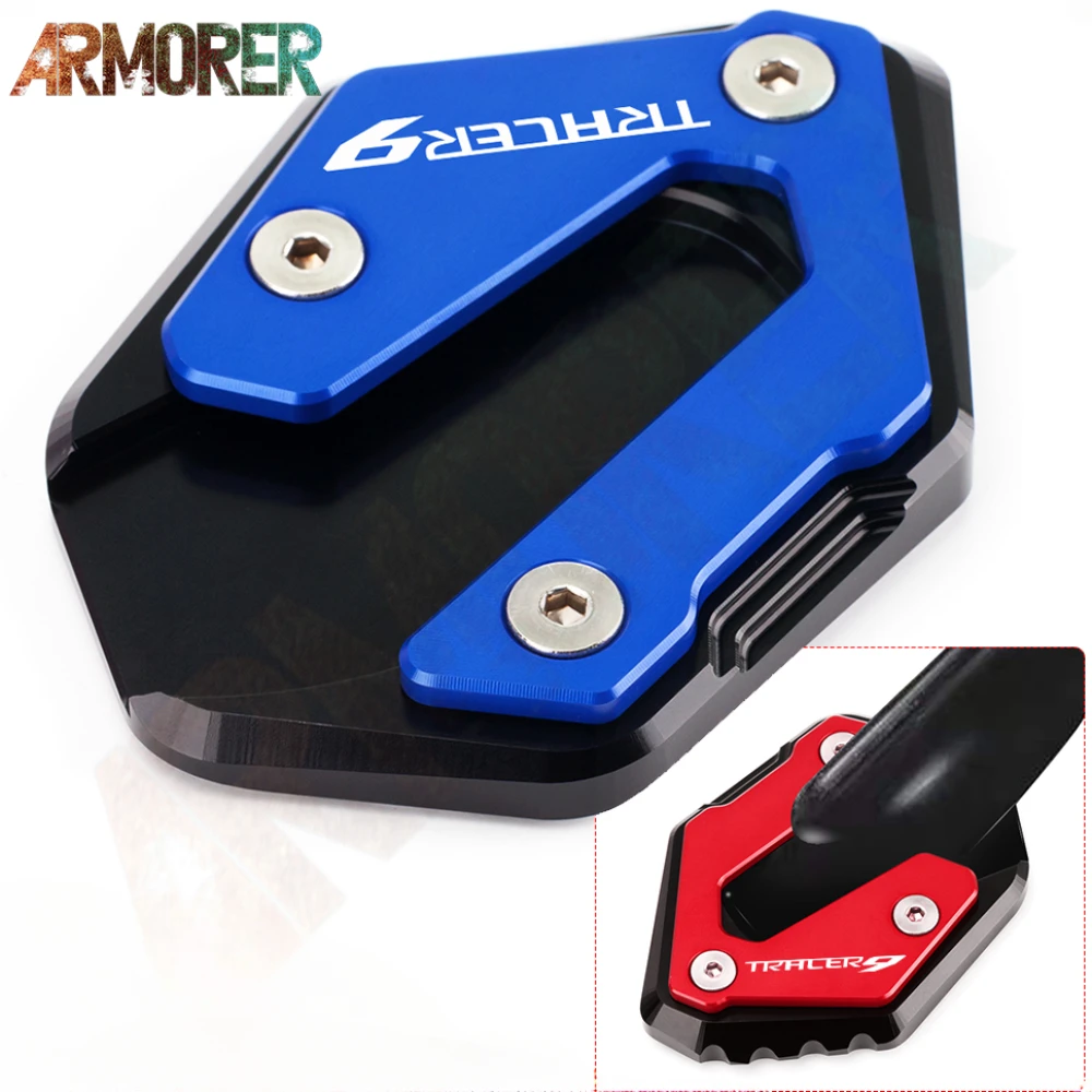 Accessori Moto Supporto Laterale Piastra Pad Cavalletto Supporto Ingranditore Estensione Pad Per Yamaha Tracer9 Tracer 9 Gt Tracer 9/Gt