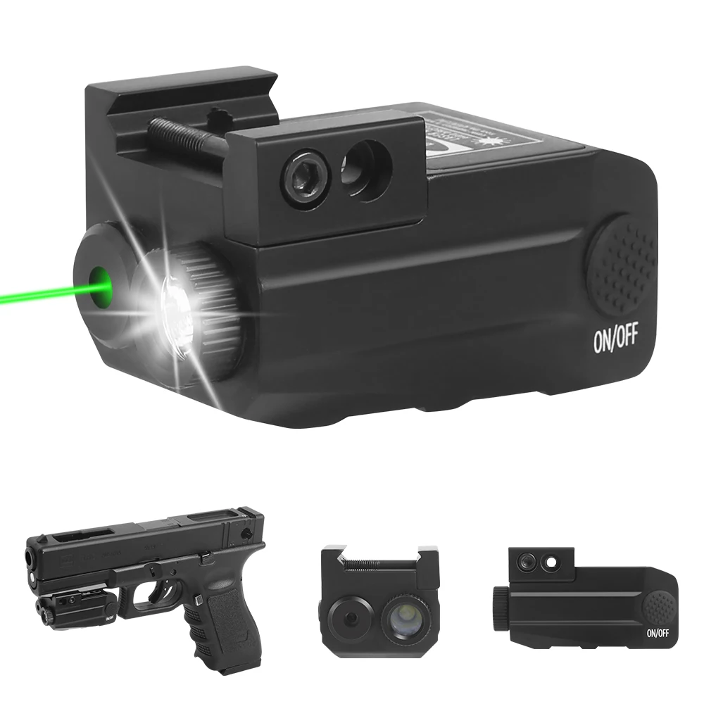 Red Dot Laser Sight Torcia Tattica 500 Lumen Arma Pistola Luce Ricaricabile Pistola Torcia Per Glock Taurus 20Mm Rail