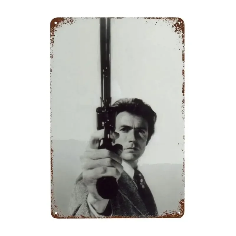 

Nedil Dirty Harry Clint Eastwood Movie Poster Tin Sign Science Is Magic Novelty Metal Poster Home Retro Bar Club Cafe Wallposter