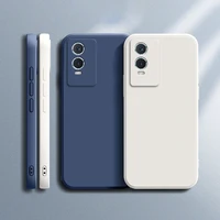 Original Case for VIVO Y74S Y76 Y76S 5G Camera Protection Square Liquid Silicone Soft Luxury Shockproof High Qualtiy Cover Funda 1