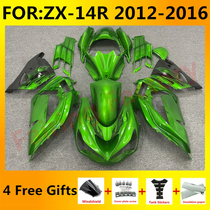 

NEW ABS Motorcycle Fairings Kit fit for Ninja ZX-14R 2012 2013 2014 2015 ZX14R zx 14r bodywork full fairing kits set green black