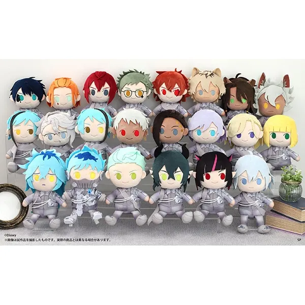 

Pre-order Anime Twisted Wonderland Plush Dolls Genuine MOVIC Shroud Idia Leech Jade Riddle 17-20cm Puppet Collectibles Gift Toys