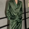 Spring New Niche Casual Temperament Suit  Fashion Loose High Street Loose Overcoat Long Pants Men Trousers Set Male Clothes 1