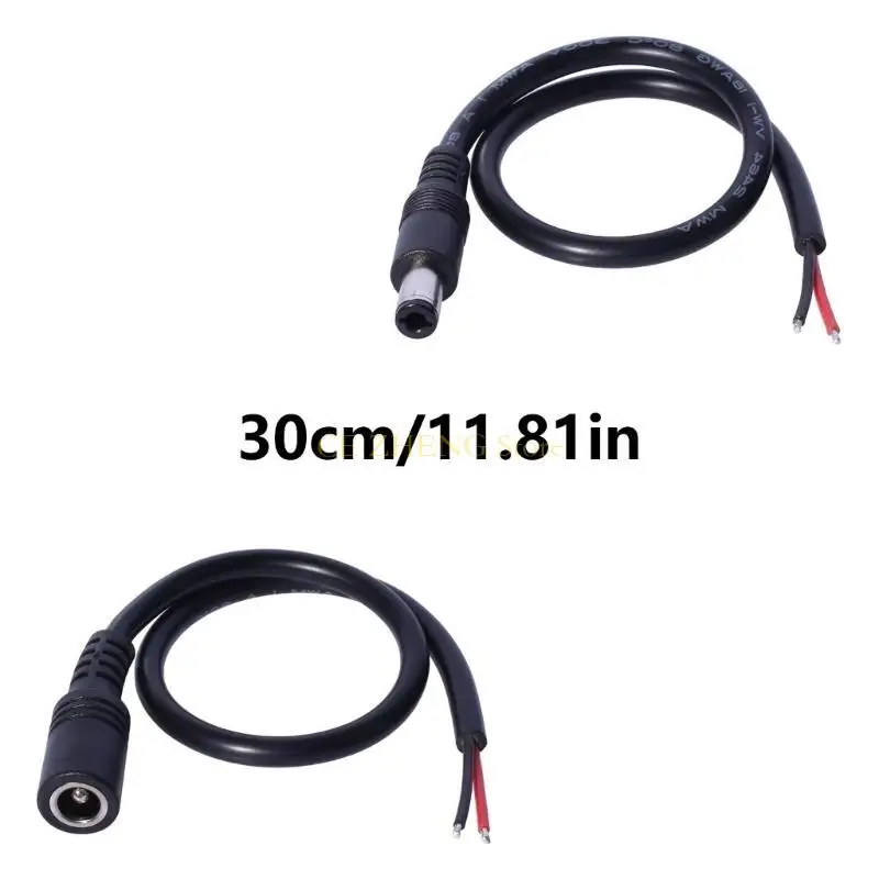 e56b DC6330 LED 스트립 및 어댑터 용 전력 돼지 코드 DC6.3x3mm  베어 와이어