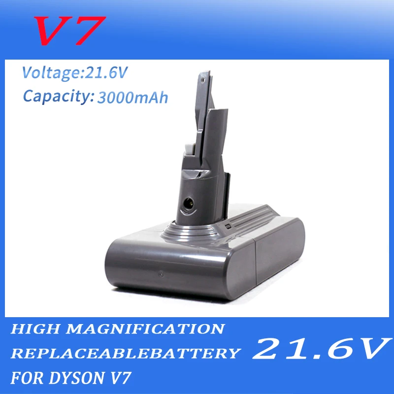 

3000mAh for Dyson V7 Rechargeable Bateria 3.0Ah 21.6V Vacuum Cleaner Battery SV11 Cordless Tool Batteries