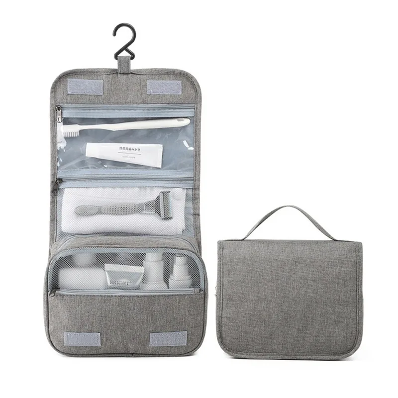

Travel Cosmetic Bag Women Makeup Bags Foldable Waterproof Storage Hanging Bathroom Wash Bag Toiletries Organizer