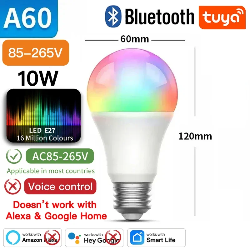 TNCE Tuya E27 Bulb Bluetooth/WIFI/Zigbee، مصباح LE...