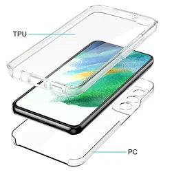 360° Full Cover Silicone TPU Hybrid Case - Durable Protection with Hard Coque Design - Galaxy S21 Ultra