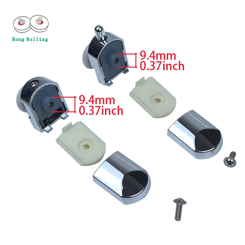Shower Door Rollers Wheel Runner Bathroom Sliding Door Rail Roller Wheels 23mm 25mm Single Runner Shower Rollers shower door rollers sliding door roller shower room rollers 4pcs