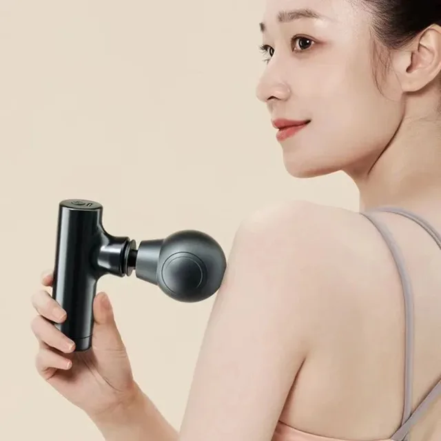 Portable Electric   Muscle Massage Gun - Deep Tissue Fascia Massager for Neck, Foot & Full Body Relaxation Mini Massage Gun 4