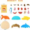 Montessori Five Sense Organs DIY Assembling Puzzle Social Emotional Learning Toys for Kids Make Faces and Describe Feelings 6